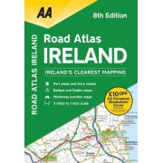 Irland vägatlas AA